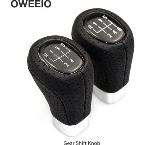OWEEIO 5/6 Speed Black Gear Shift Knob Handball for BMW Gear Lever Handball Shift Manual Transmission Gearstick Lever Shifter