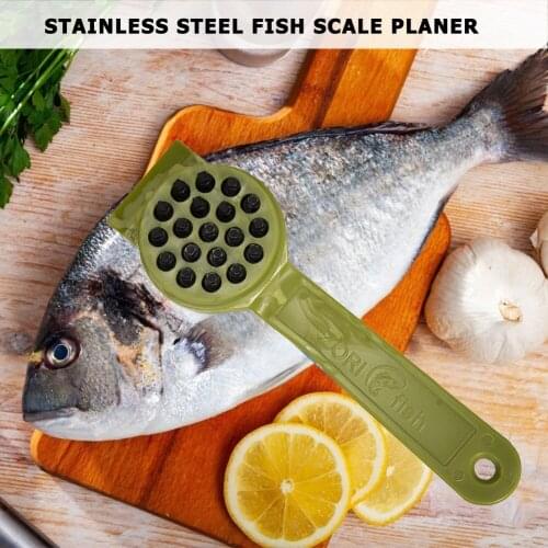 Fish Skin Brush Fast Remove Fish Scale Scraper Fish Scaler Fishing Knife Cleaning Kitchen Tools ABS 22cm * 7cm * 3cm