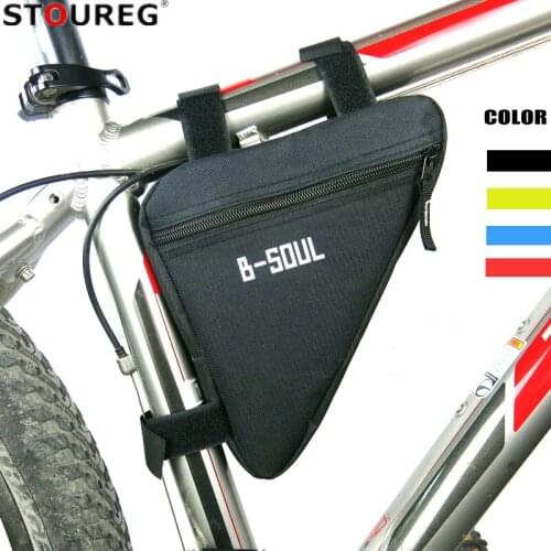 Mountain Bike Triangle Bag Bicycle Frame Front Tube Bag Frame Holder Saddle Bag Mountain Bike Triangle Pouch