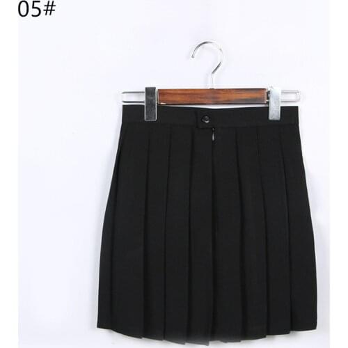 JK Uniform Skirt Large Size High Waist Pleated Skirt Sailor Dress COS Skirt Student Middle School Costume Uniform Skirt Girl 16
