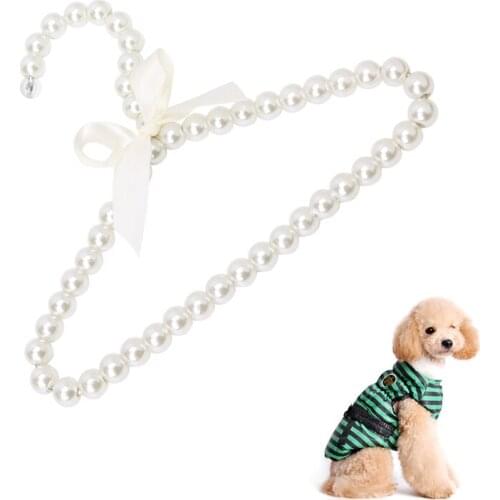 1 Pcs 20cm Pearl Hangers For Children Clothes Hangers Plastic Hangers Pet Hangers Clothes Drying Rack Bathroom Supplies