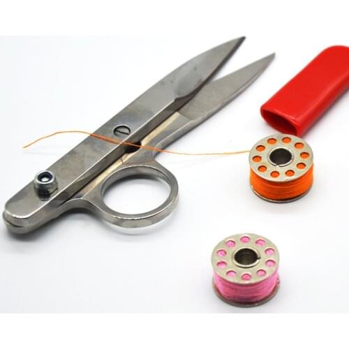 Free Shipping 2pcs Lot Full Stainless Steel 115mm overall length Yarn Cutting Scissors Thread Clips Line Thread Tailor Scissors