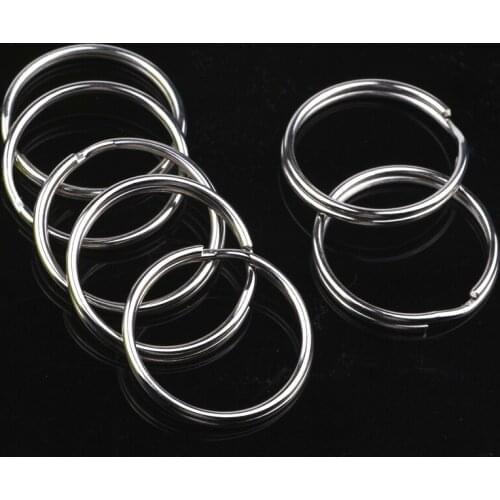 200Pcs/Lot Split Keyring 25mm Key Ring Chain Loop Pocket Photo Clasps Connectors