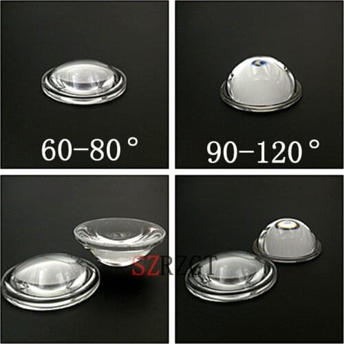 5pcs LED 44mm Lens Light Reflector Collimator Wide Angle for 10w 20W 30W 50W 100W