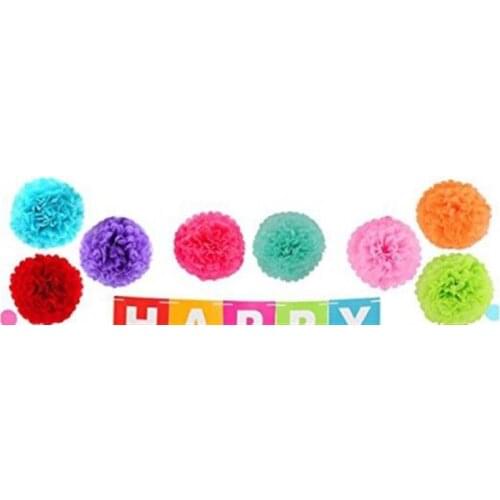 FunPa 8pcs Paper Peony Flower Ball Children Birthday Party Ornaments Colorful Paper Flower Ball For Birthday Party Decor Hot