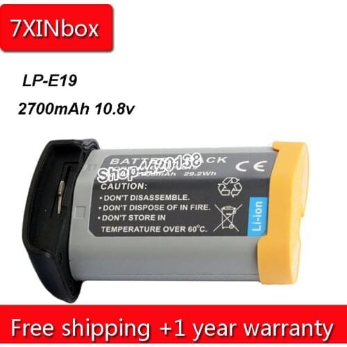 7XINbox 29.2Wh 2700mAh 10.8V LP-E19 LPE19 LP-E4 LP-E4N Camera Battery For Canon EOS 1DX Mark II 1Ds Mark III 1D Mark III IV