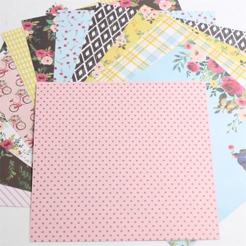 YPP CRAFT 12pcs 6" Single-side Printed The Meaning Of Love pattern creative papercraft art paper handmade scrapbooking set book