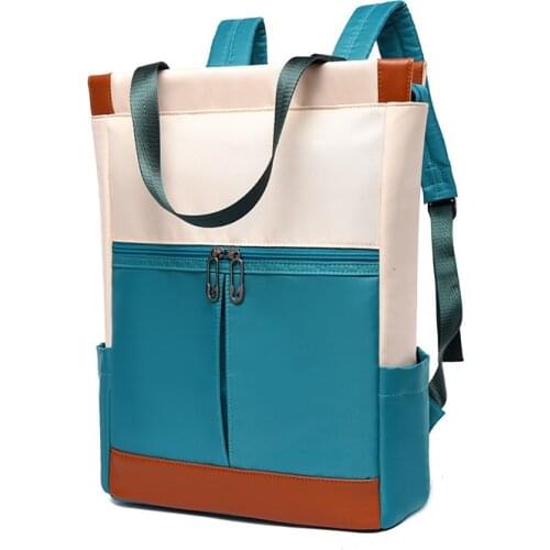 2019 Travel Business Laptop Anti Theft Backpack Waterproof Autumn Winter Contrast Color Nylon Big Capacity School BackBags Bolsa