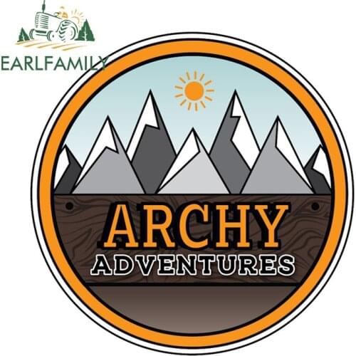 EARLFAMILY 13cm x 13cm for Archy Adventurer Awaits Waterproof Decal Motorcycle Trunk Car Sticker JDM Graffiti Vinyl Car Wrap