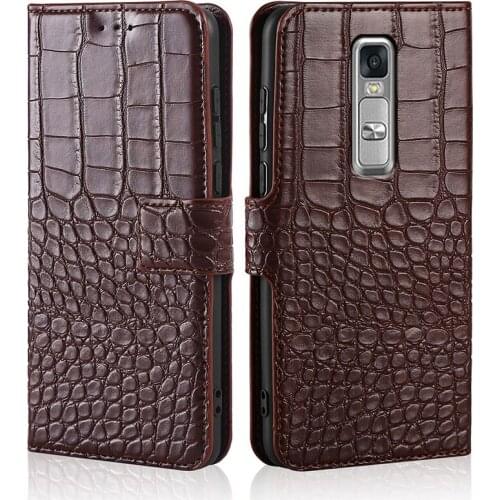 Phone Case for LG Class / Zero H740 F620 H650 Case Wallet Crocodile Texture Leather Book Design Phone Coque Capa With Strap