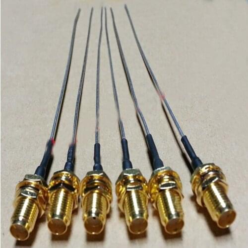 SFT50-1 Semi steel RF line OD 1.2MM with SMA Female connector 50-1 with Coaxial cable 50 ohm Mobile phone RF debugging cable