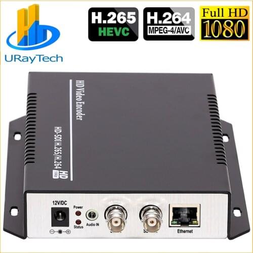 HEVC H.265 H.264 SD /HD /3G SDI to IP Live Streaming Video Audio Encoder SRT, HTTP, RTSP, RTMP, UDP, ONVIF, RTMPS