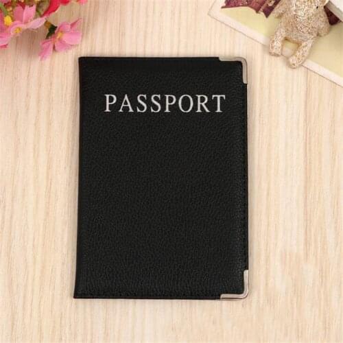 Fashion New PU Women Passport Holder Couple Models Girls Travel Passport Cover Unisex Card Case Man Card Holder Protector