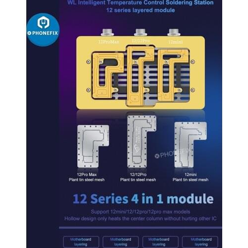 WL Intelligent Soldering Station Temperature Control Logical Board Tin Planting Layered Heating Plate For IPhone 6-X 11 pro max