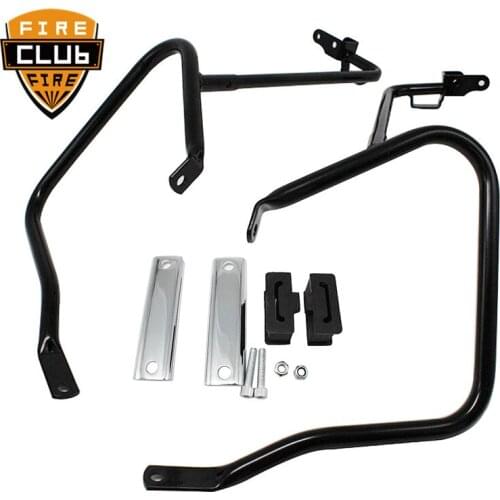 Motorcycle Saddlebag Bracket Guard Bars For Harley Touring Road King Electra Glide 2014-2018 FLHR FLHX FLHT FLHXS FLRTX