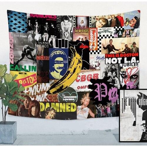 Rock and Roll Band Singer Music Posters Hip Hop Reggae Print Art Canvas Banner Four-hole Flag Background Wall Hanging Home Decor