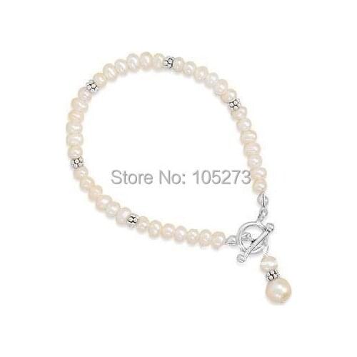 Stunning Rare 10 Strand Seed Pearl S925 Silvers Bracelet Slide Clasp AA 5-6MM White Freshwater Pearl Bangle New Free Shipping