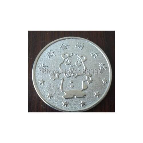 Silver coins cheap custom game coins for sale Hot selling china panda coins custom low price custom oem you own style coins