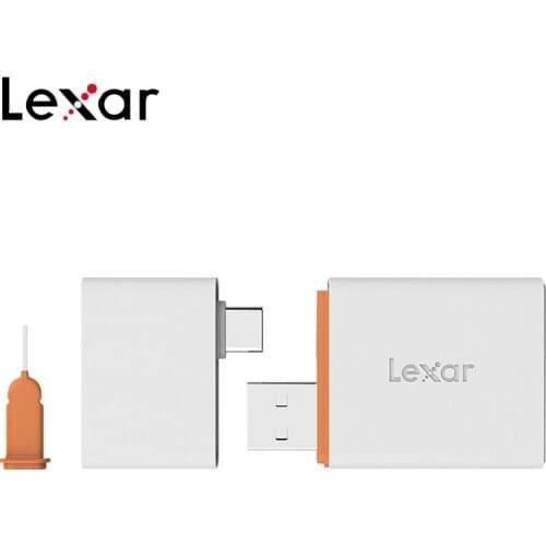 NM Card USB 3.1 Gen 1 Card Reader 2 in 1 Micro SD nCard Reader With Type C Type A Connector 100% Original Lexar