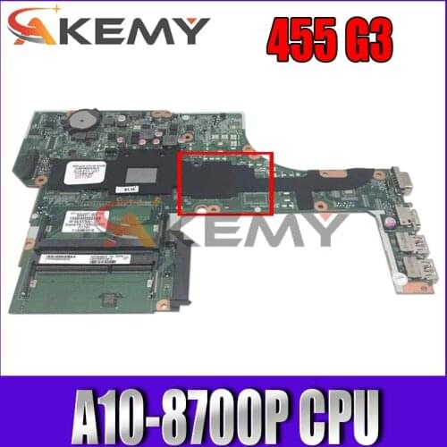 High quality For HP probook 455 G3 Laptop Motherboard With A10-8700P CPU 828431-601 DAX73AMB6E1 MB 100% Tested Fast Ship