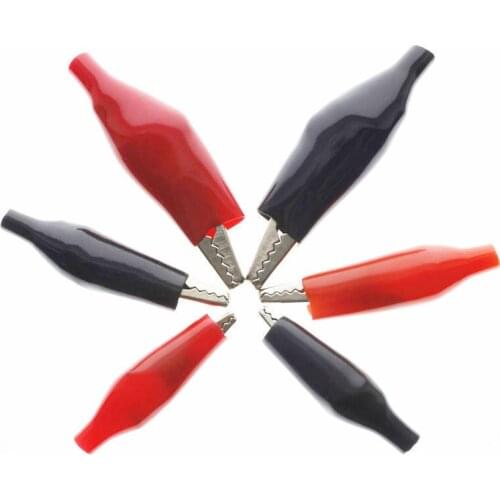 10pcs alligator clip with wire alligator clip small battery power cord clip test clip large medium small