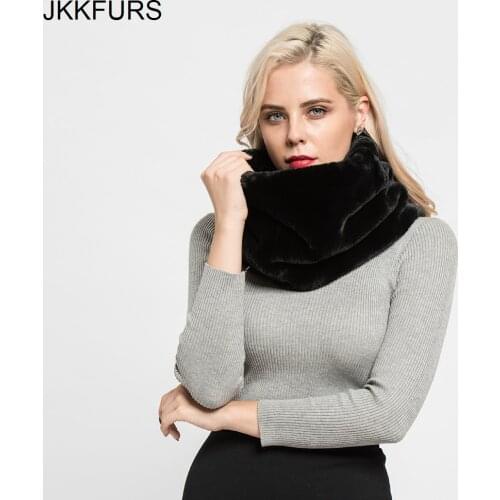 2021 Womens Faux Fur Scarf Autumn Winter Warm Fashion Casual Shawls Artificial Fur Ring Snood S7137