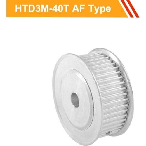 3M 40T Timing Pulley Wheel HTD3M Type Gear Belt Pulley 11mm/16mm Belt Width 10/12/15/16/17/19/20mm Bore Toothed Pulley