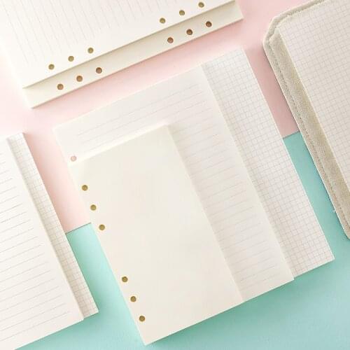A5 A6 Creative 6 Holes Planner Filler Papers for Filofax Office School Spiral Notebook Filler Paper Binder Inner Pages
