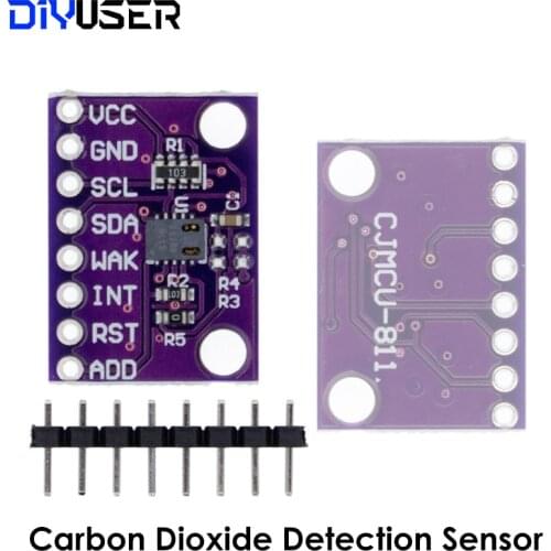 Gas Sensor Carbon Dioxide Detection Sensor Module CCS811 CO2 eCO2 TVOC Air Quality Detecting I2C Output CJMCU-811