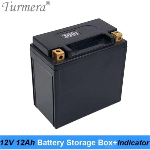 Turmera 12V Battery Storage Box with Indicator Apply to 15Ah 20Ah for Motorcycle Battery and 12V 24V Uninterrupted Power Supply