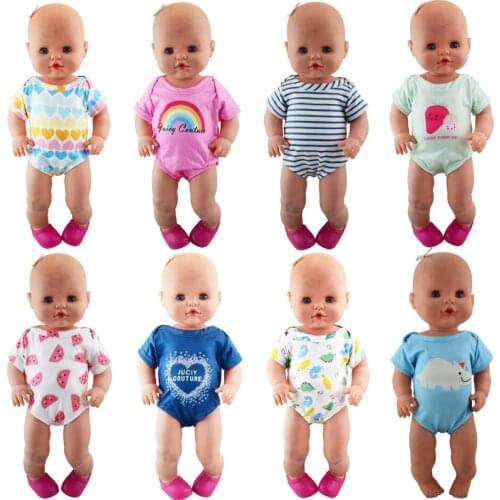 Doll clothes summer short rompers bikini basic shirt Fit 42cm Nenuco Doll Nenuco su Hermanita Doll Accessories