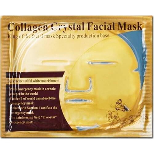 24K golden mask Collagen Anti wrinkle face pack Anti aging mask for skin care face lifting firming Wholesale