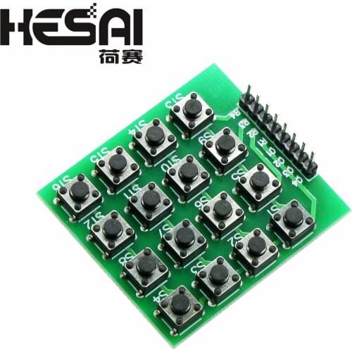 8pin 4x4 4*4 Matrix 16 Keys Button Keypad Keyboard Breadboard Module MCU for arduino Diy Kit