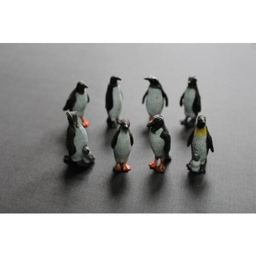 Mini PVC figure Doll simulation marine animals king penguin Antarctic penguin Macaroni penguin Gentoo penguins 8pcs/set