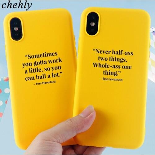 Fashion Phone Case for iPhone X XR XS Max 8 7 6S Plus Inspirational text Cases Soft Silicone Fitted Cell Phone Accessories Cover