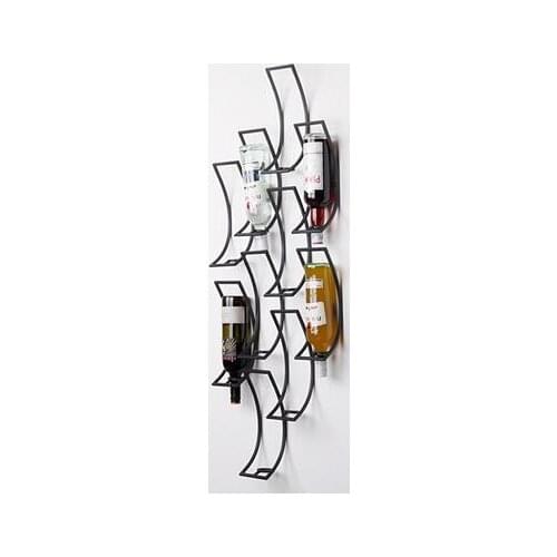 Hanging on the wall of wine rack. Red wine rack bar top art