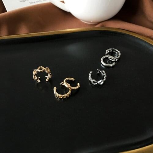 New Geometric Ear Clip Contracted Fashion Metal Ear Skeleton Female Party Present