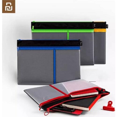 Original Mi jia youpin File Bag A4 Zipper Triple Bag Washable/Waterproof Office Storage Bag File Storage Bag
