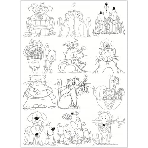 Small animals Transparent Clear Silicone Stamp/Seal for DIY scrapbooking/photo album Decorative clear stamp sheets