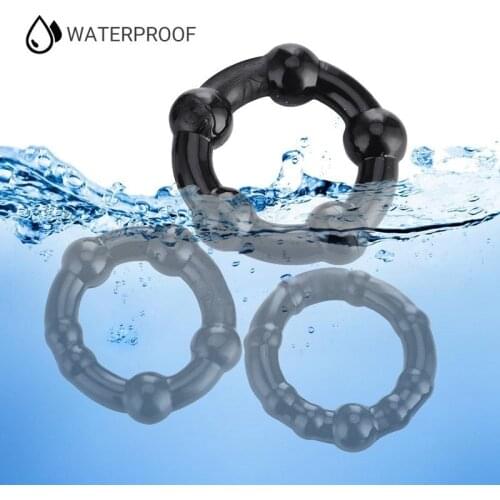 TPR Adjustable Penis Rings Penis Sleeve For Men And Cockring Time Delay Rings Sex Adult Toys