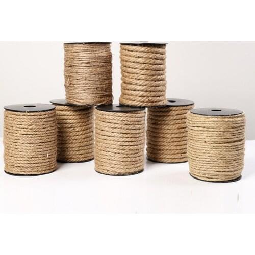 Natural Jute Twine Gift Wrapping String DIY Rope Garden Twine Cord for Arts Crafts and Gardening Applications