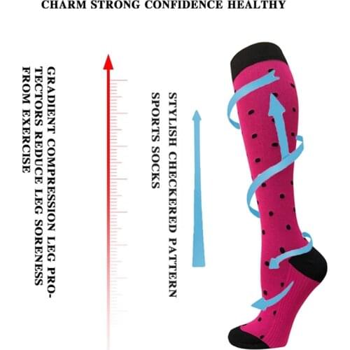 Hot Pressure Socks Sports Compression Socks Mens and Womens Running Socks Sports Elastic Stockings Comfortable Clothes