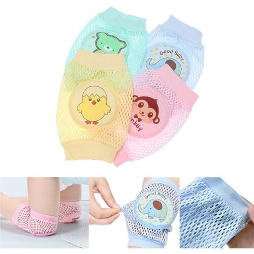 Warmers Cotton 0-3 Year Babys Non-slip Baby Girls Boys Knee Pads Protector Crawling Elbow Kneepad Terry Thick Mesh Breathable