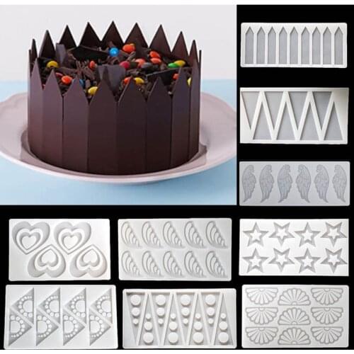 1PC Sugar Craft Kitchen Gadgets Cake Decor Tools Baking Accessories Birthday Cake Border Stencil Cake Mold Fondant Mould
