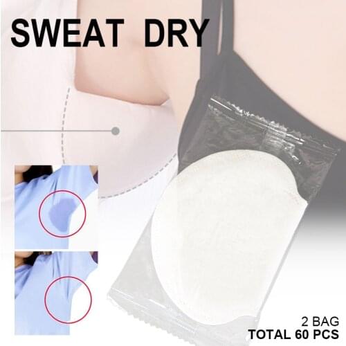 60pcs Underarm Sweat Pads for Men Women Comfortable Adhesive Sweat Free Armpit Protection SK88