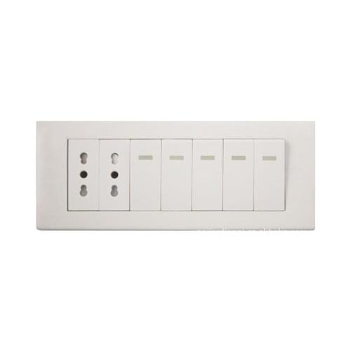 Brazil engineering switch socket Brazil seven bit switch socket European standard seven bit switch socket