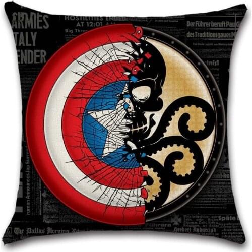 HYDRA and captain shield sign mark cushion cover Decor Chair seat sofa Decoration Home kids bedroom gift friend Pillow case