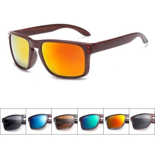 Wooden Polarized Fishing Cycling Sunglasses Men Women Fashion Windproof Anti-UV Glasses Camping Hiking Sungalsses Gafas De Sol