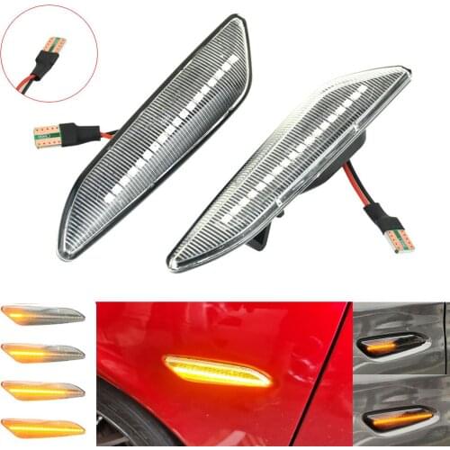 For Alfa Romeo 147/156 Fiat Tipo 356 Lancia Ypsilon Delta MK3 Dynamic Side Marker Light Arrow LED Turn Signal Blinker Lamps