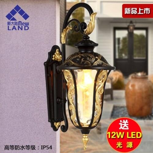 Yard wall lamp fashion vintage outdoor waterproof outdoor american